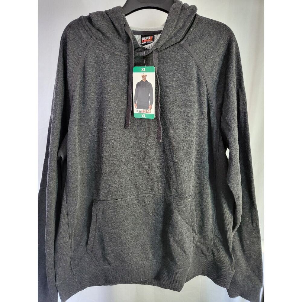 32 Degrees Men’s Comfort Terry Pullover Hoodie Hooded Sweatshirt Gray